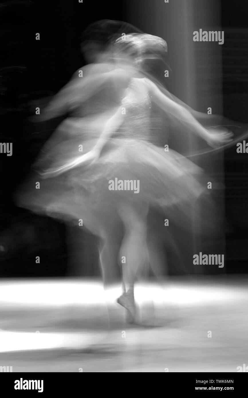 Abstract stain frozen dance movement. Ballet. Stock Photo