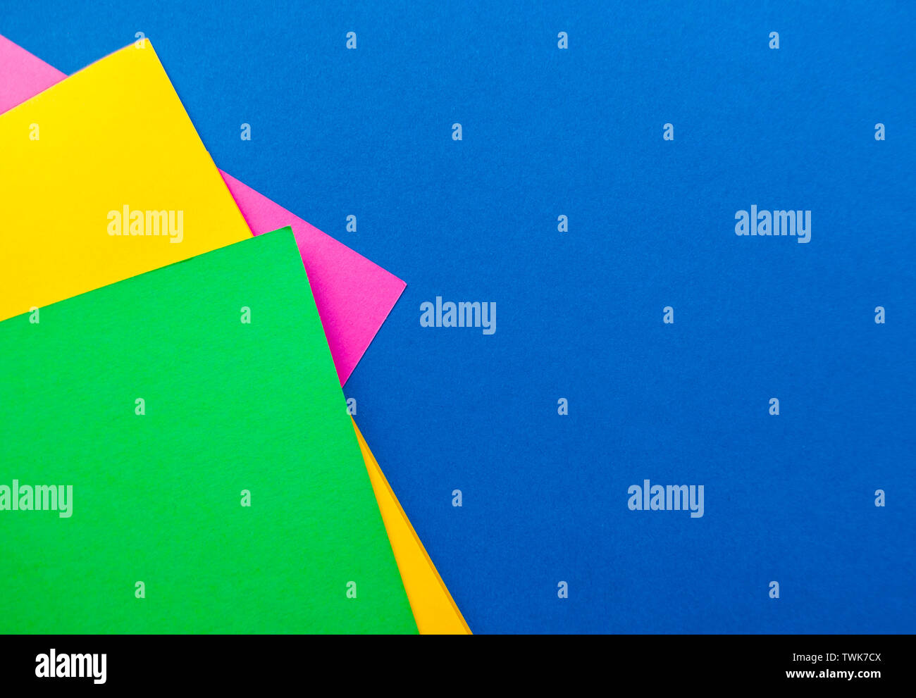 Abstract colorful background with copyspace. Top view. Stock Photo