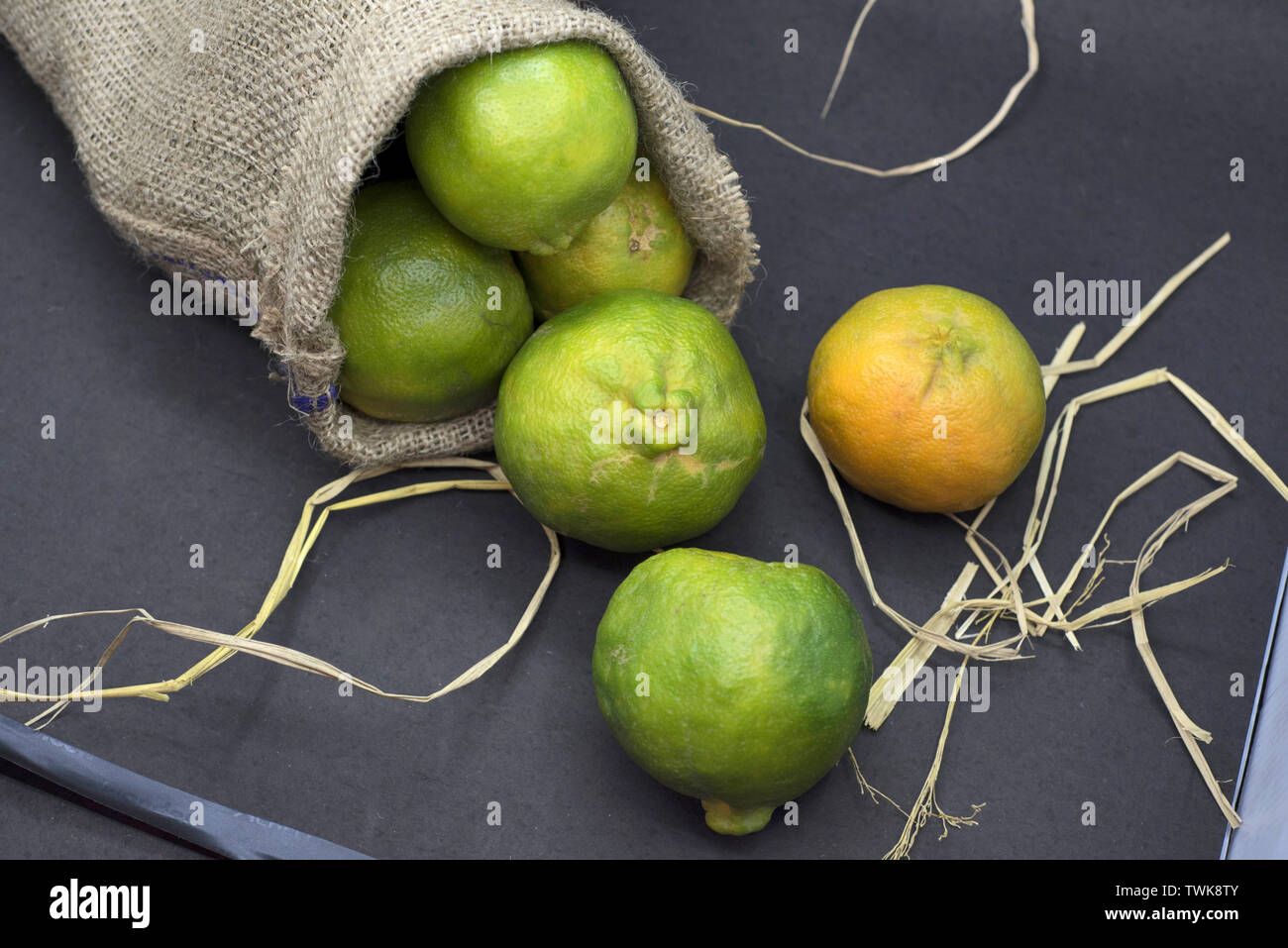 Black jute bag hi-res stock photography and images - Alamy