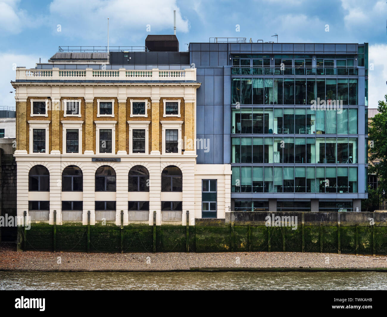 Glaziers Hall Southwark London - conference and events venue in a C19th former dockside warehouse on the banks of the River Thames in Central London Stock Photo