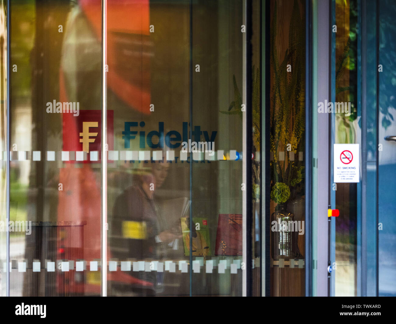 Fidelity International London Offices in Cannon Street in the City of London Financial District Stock Photo