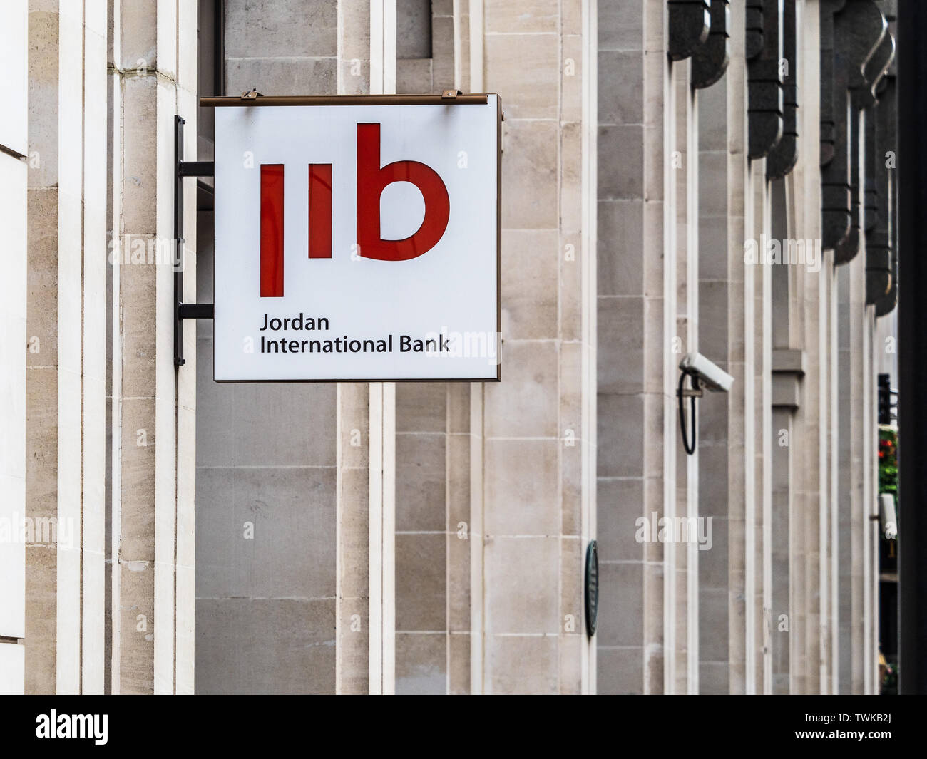 JIB Jordan International Bank in King Street, St James's in Central London Stock Photo