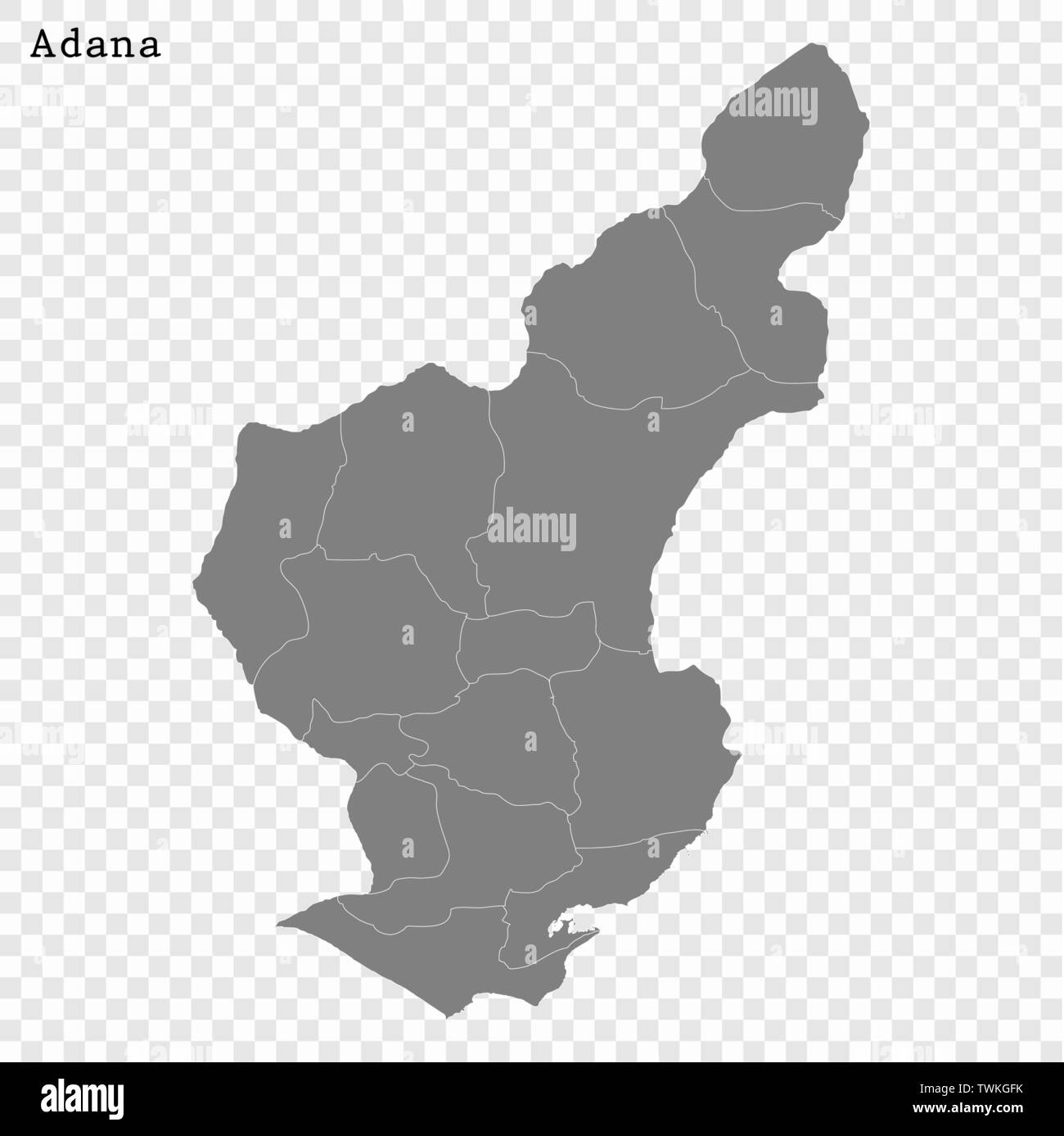 Selangor districts of map 6 Districts