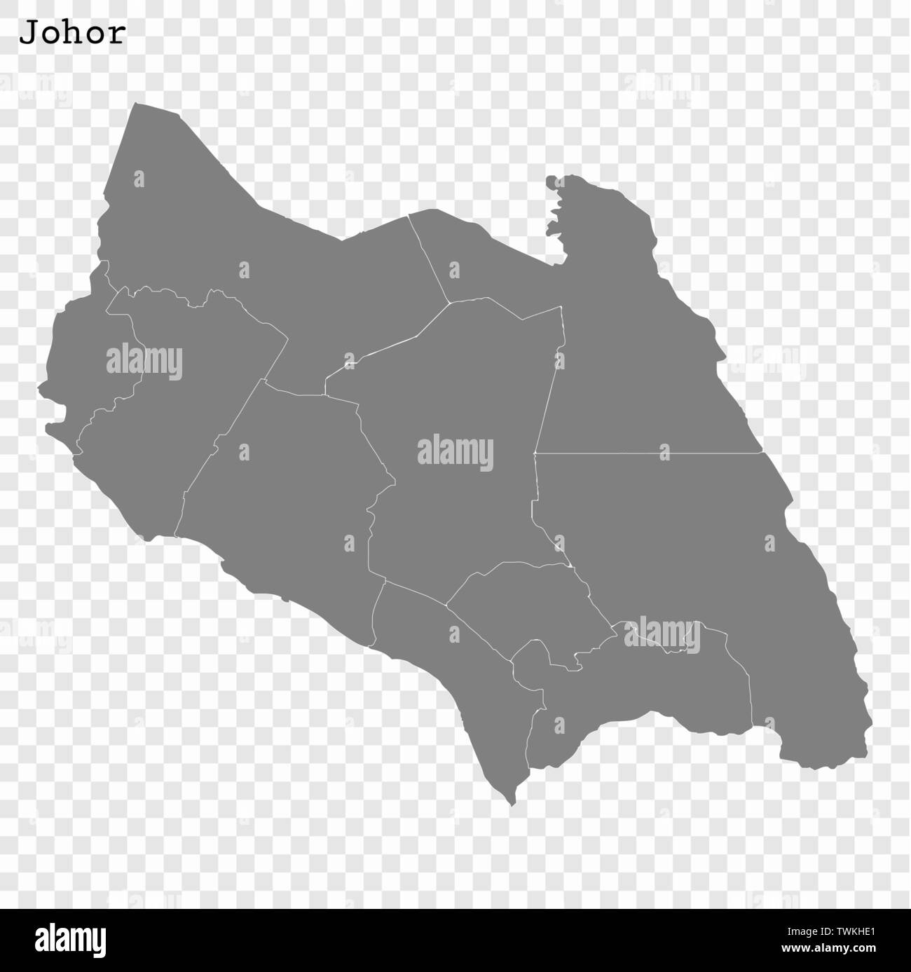 Johor District Map