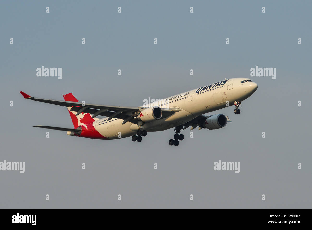 Bangkok Thailand Apr 23 2018 Qantas Vh Qpb Airbus A330