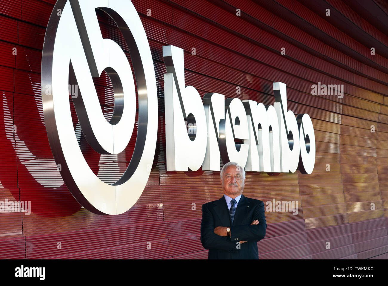 Alberto Bombassei chairman of Brembo SpA Company. Brembo is a world