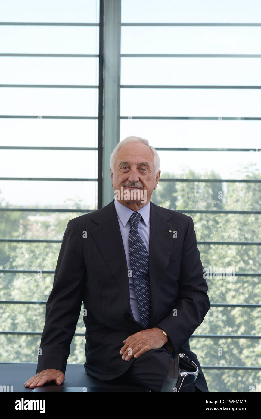 Alberto Bombassei chairman of Brembo SpA Company. Brembo is a world