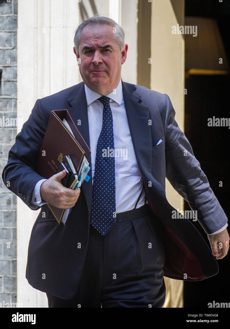 Ministers Depart Downing Street following cabinet meeting. Featuring: Geoffrey Cox QC MP Where: London, United Kingdom When: 21 May 2019 Credit: Wheatley/WENN Stock Photo
