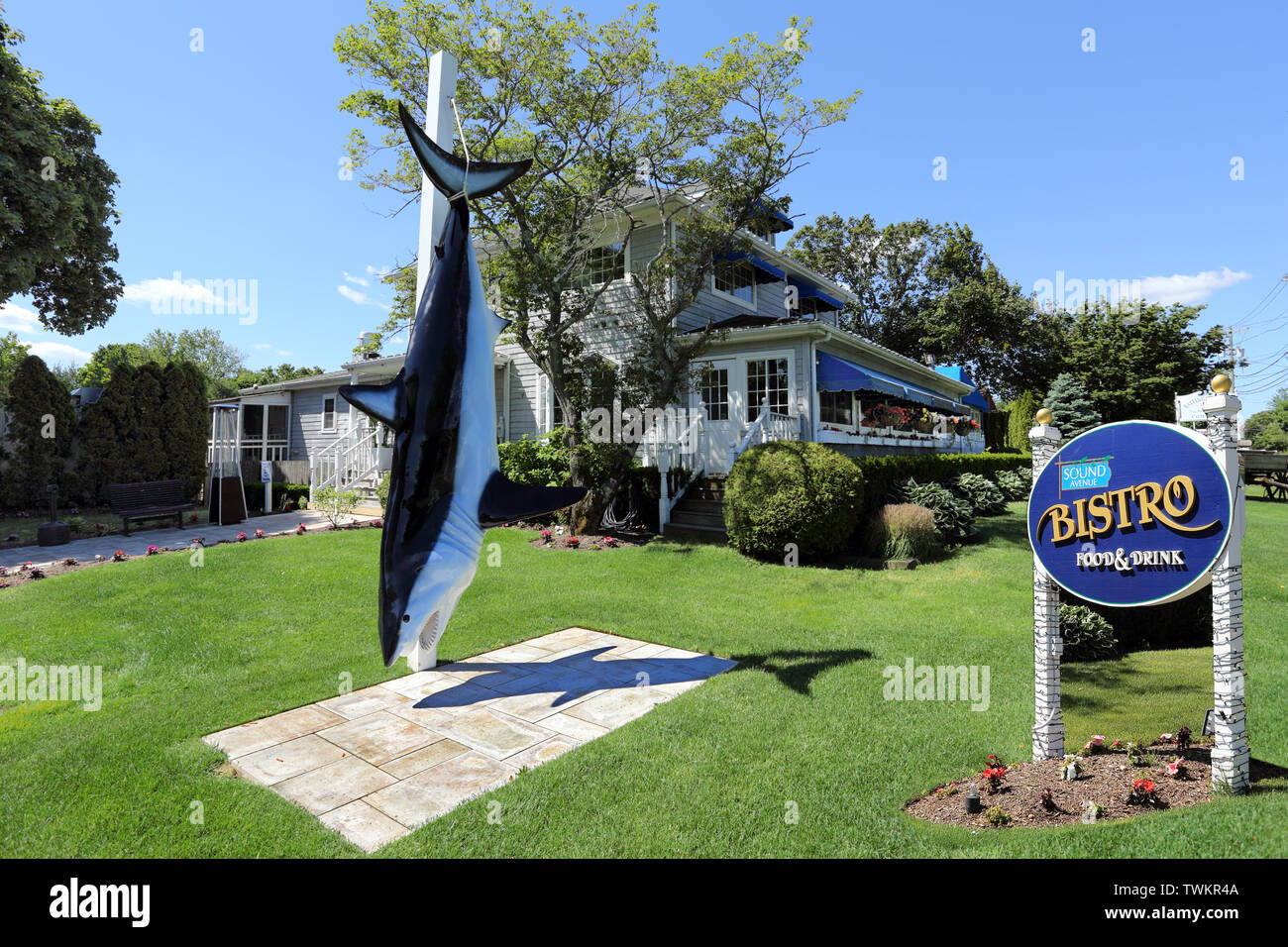 The Bistro restaurant Baiting Hollow eastern Long Island New York Stock