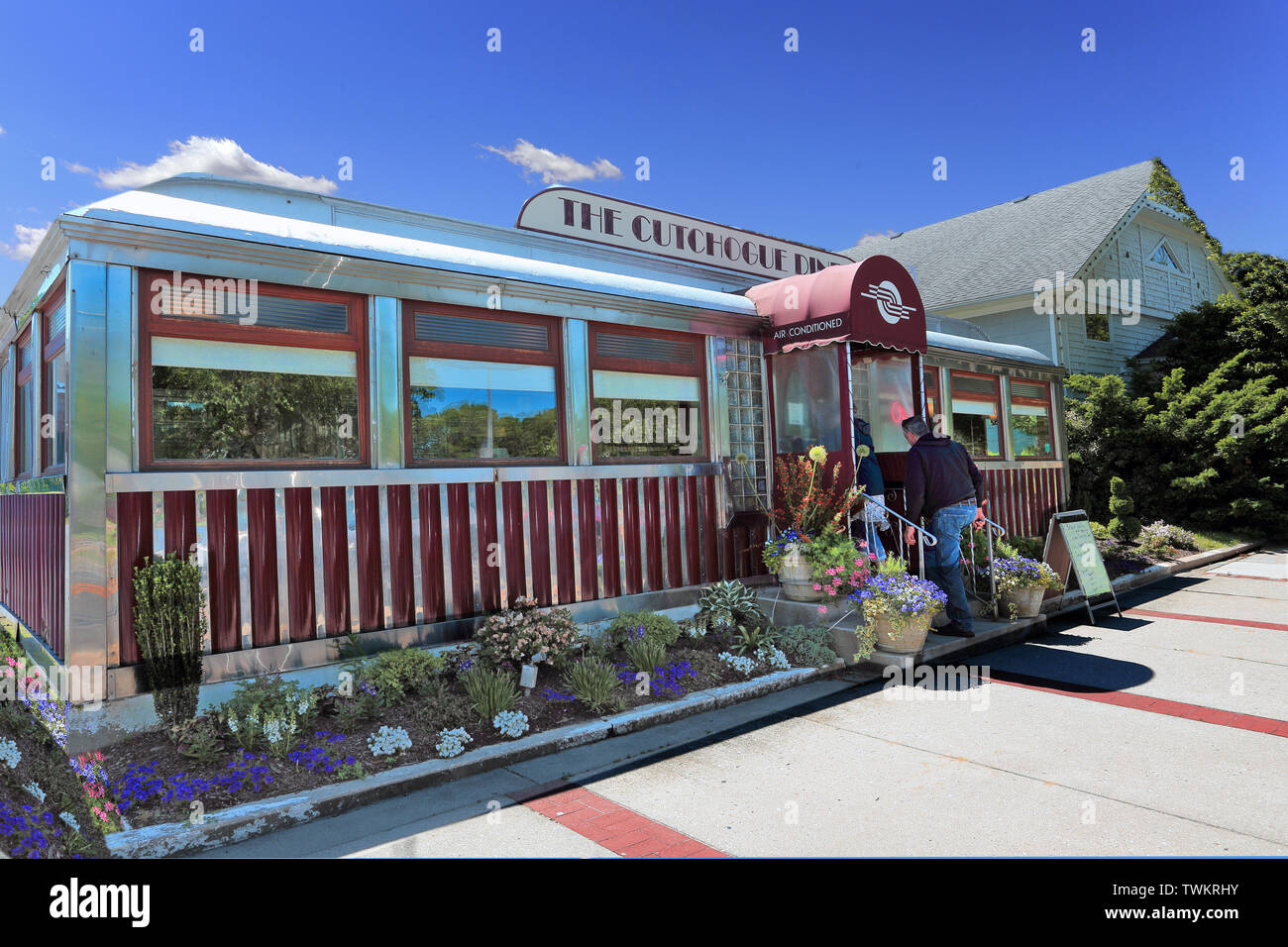 Old fashioned diner Cutchogue Long Island New York Stock Photo Alamy