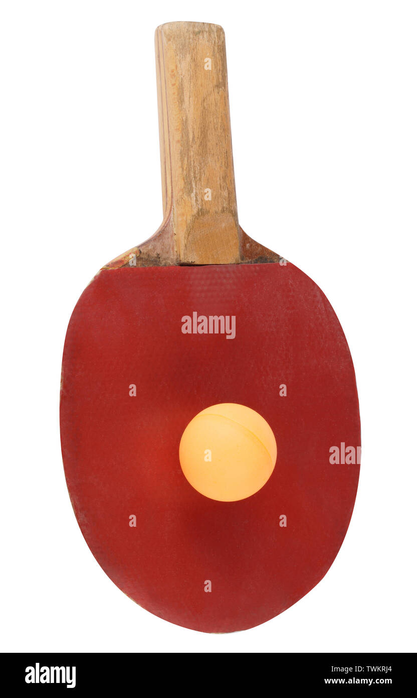 table tennis bat isolated Stock Photo Alamy