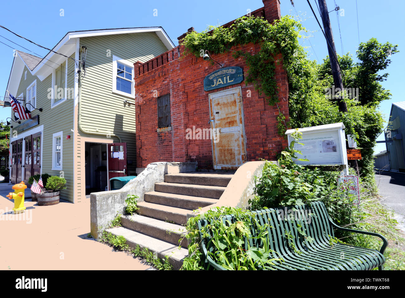 Old jail Greenport Long Island New York Stock Photo Alamy