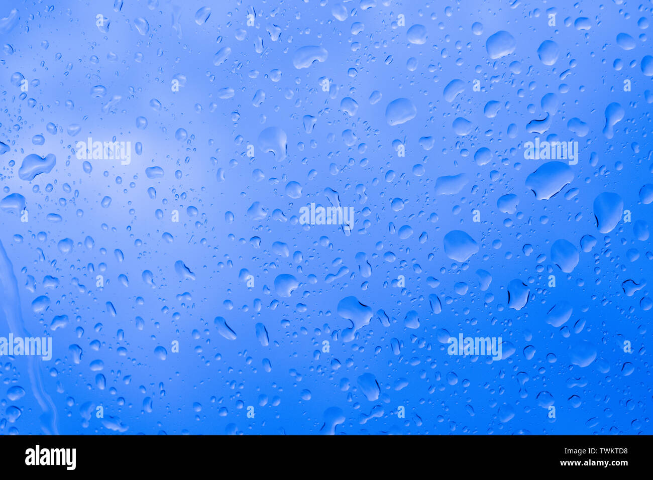Picture Inside water rain drops on car window glass Stock Photo - Alamy