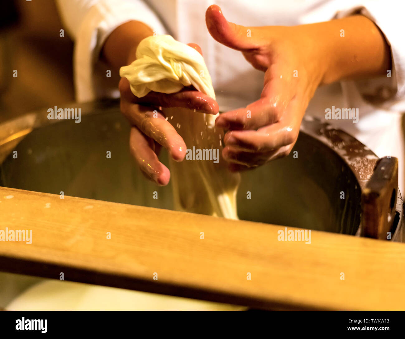 Mozzarella cheese manufacturing hires stock photography and images Alamy