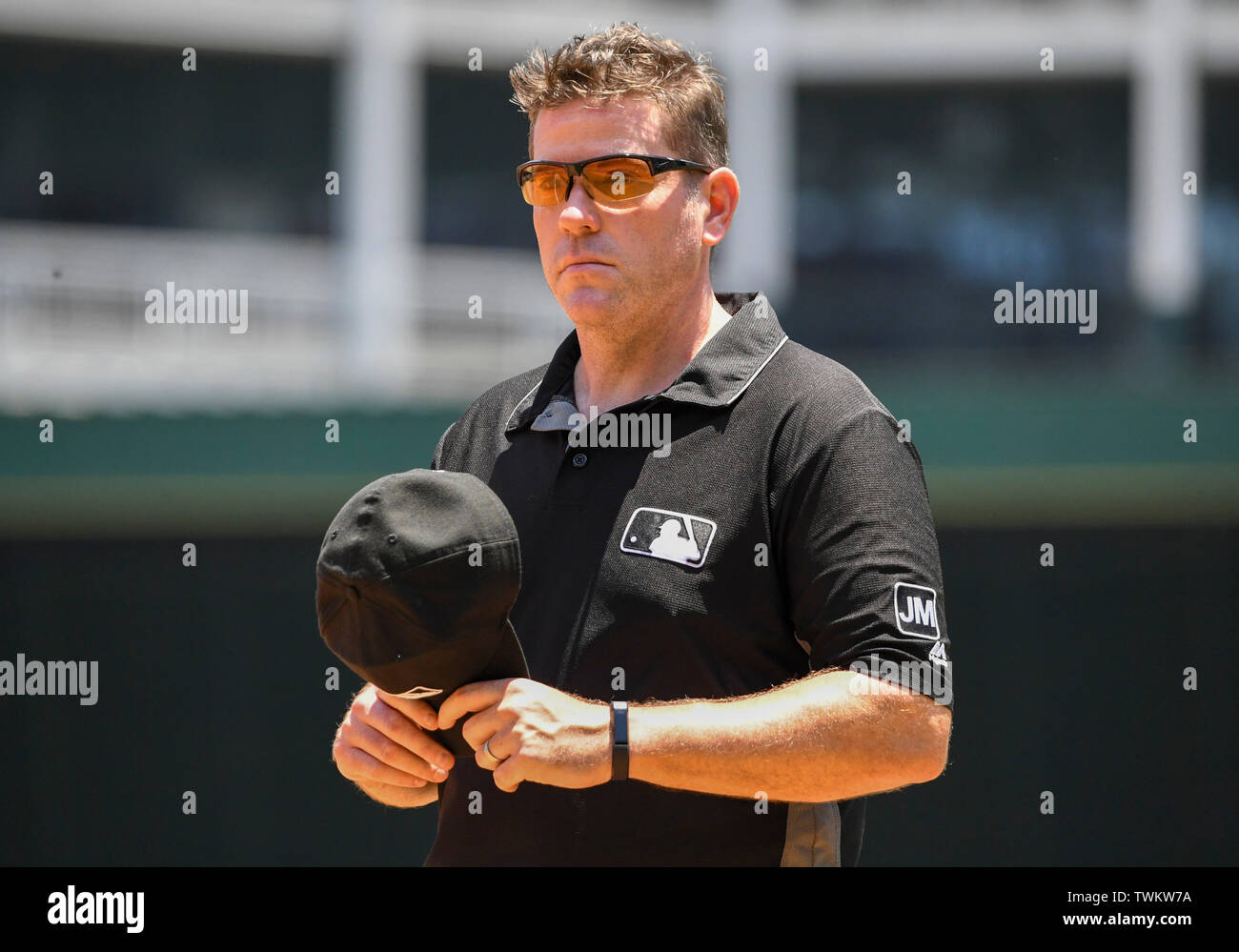 June 20, 2019 MLB umpire Chris Conroy 98 during an afternoon MLB game