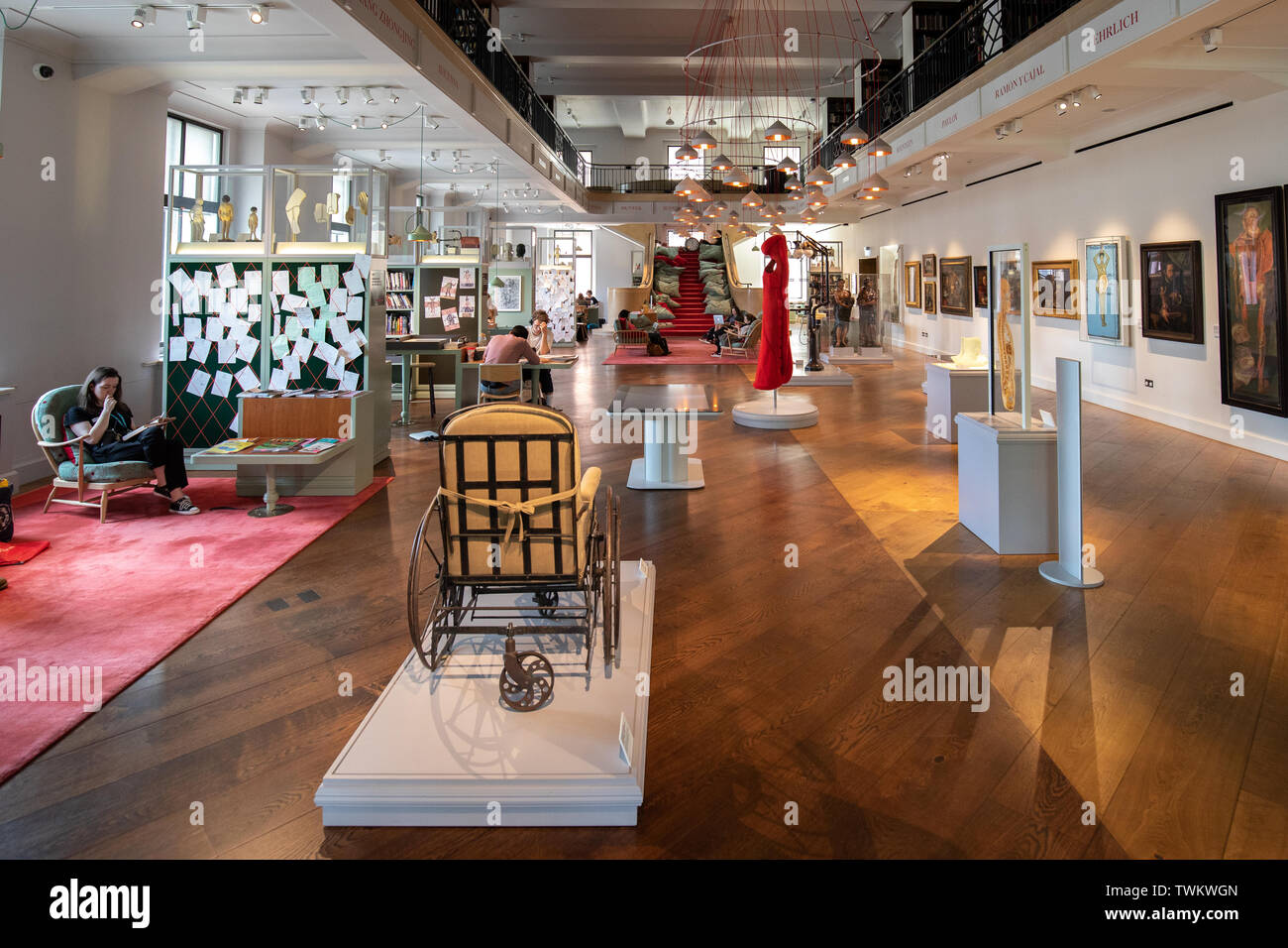 The Wellcome collection reading room Stock Photo