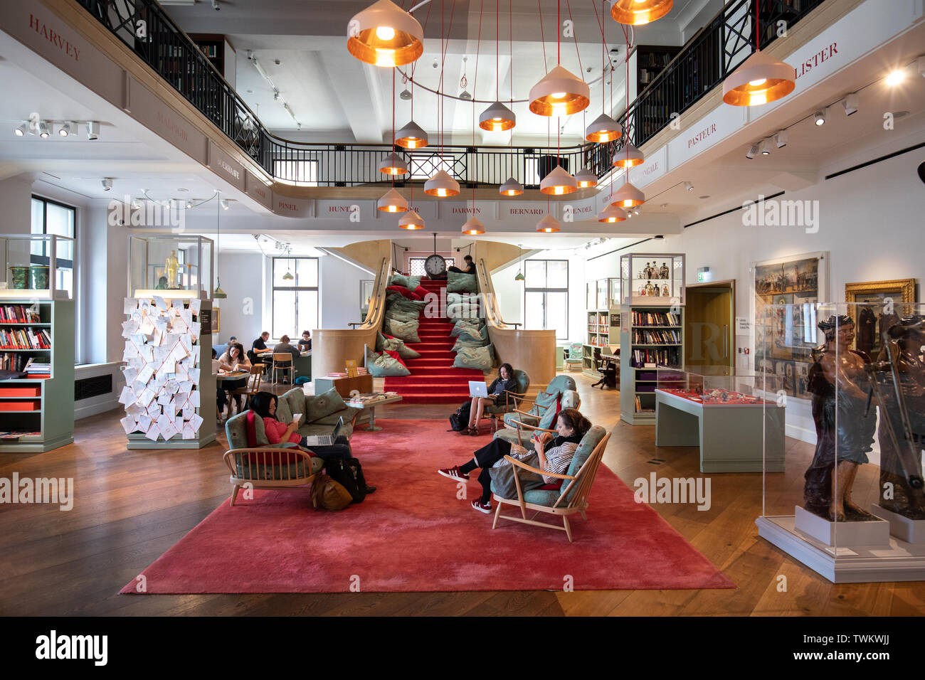 The Wellcome collection reading room Stock Photo