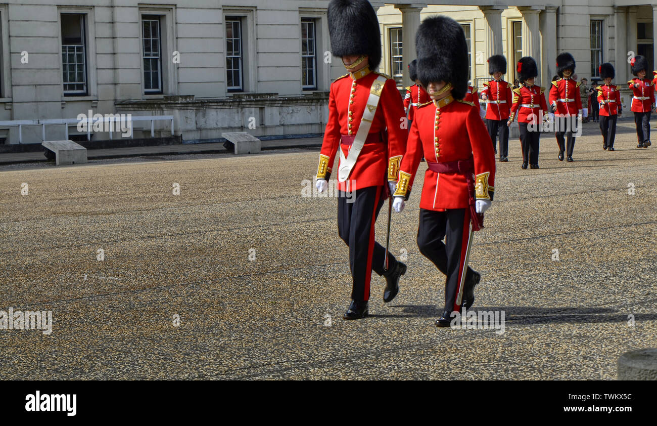 London, UK, June 2018. Along the Birdcage Walk in the Wellington