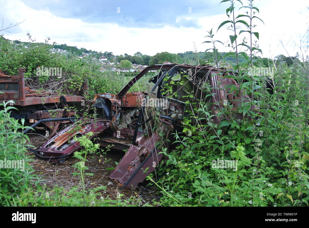 Wop hedgerow abandoned dumped hi-res stock photography and images - Alamy