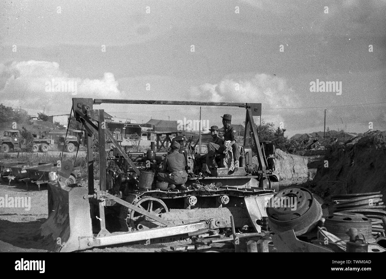 US ARMY in Süd Korea 1955 - US Army in the Republic of Korea (ROK) / South Korea 1955 Stock Photo