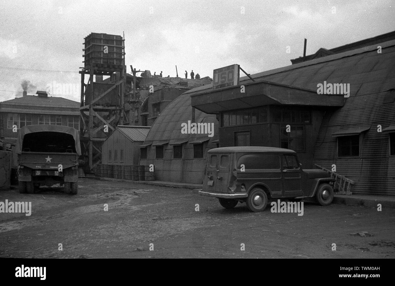 US ARMY in Süd Korea 1955 - US Army in the Republic of Korea (ROK) / South Korea 1955 Stock Photo