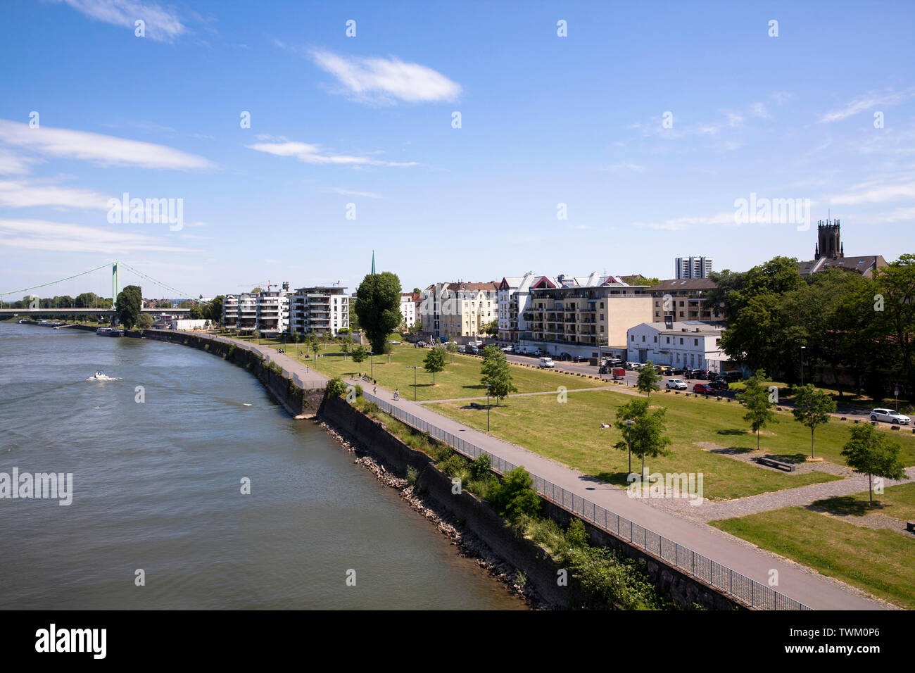 Rhine river promenade hi-res stock photography and images - Alamy