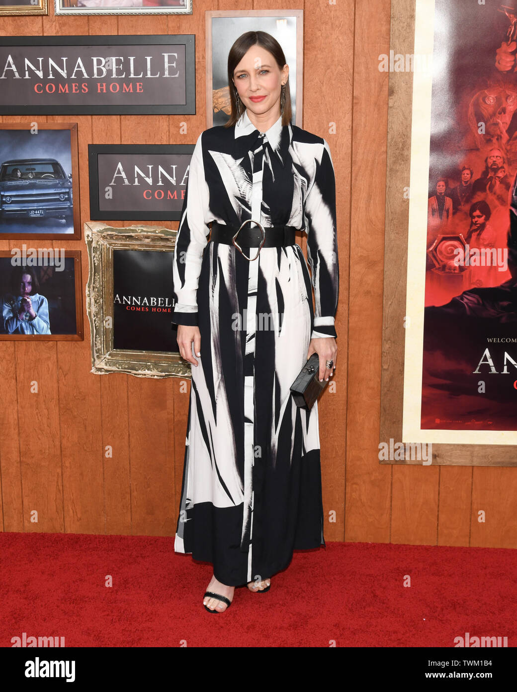 June 20, 2019 - Westwood, CA, U.S. - 20 June 2019 - Westwood, California - Vera Farmiga. ''Annabelle Comes Home'' World Premiere held at Regency Village Theatre. Photo Credit: Billy Bennight/AdMedia (Credit Image: © Billy Bennight/AdMedia via ZUMA Wire) Stock Photo