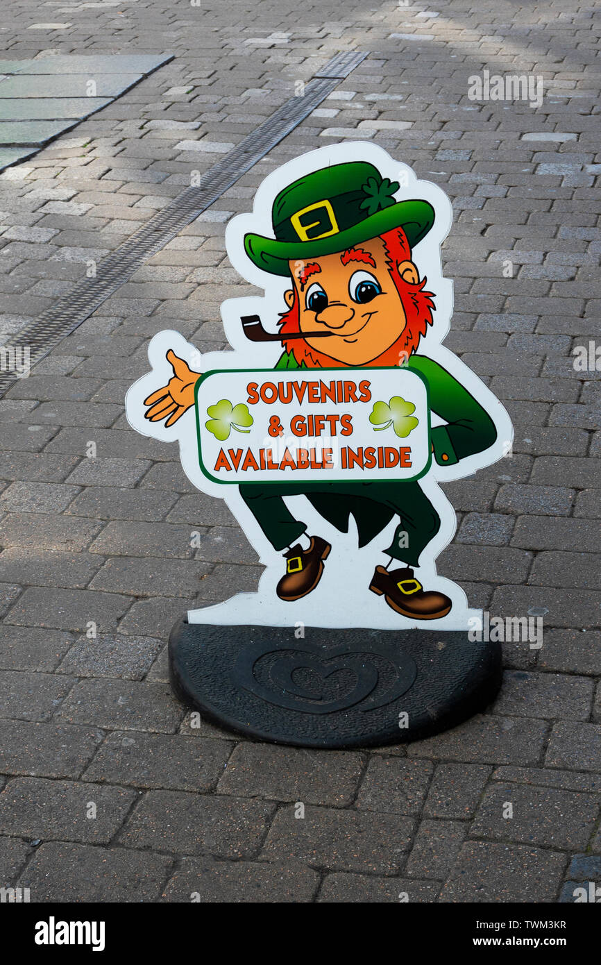 Galway City leprechaun Stock Photo