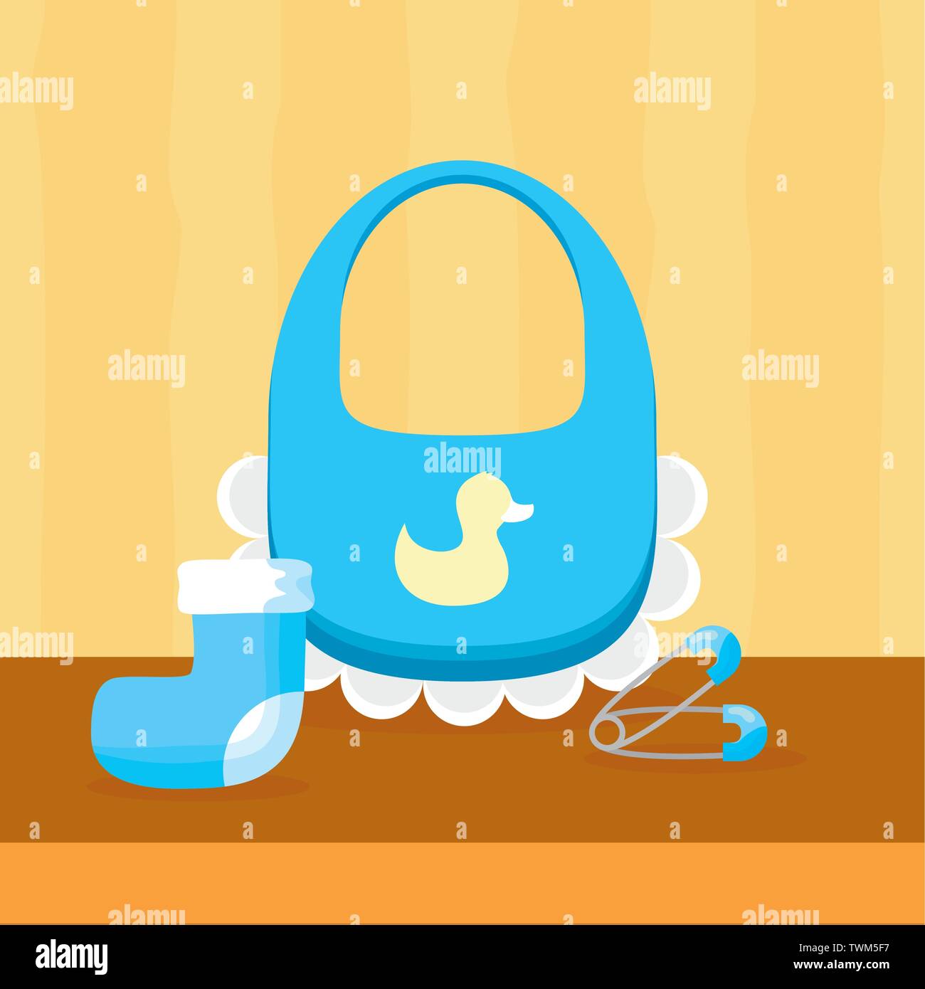 decoration baby shower card Stock Vector Image & Art - Alamy