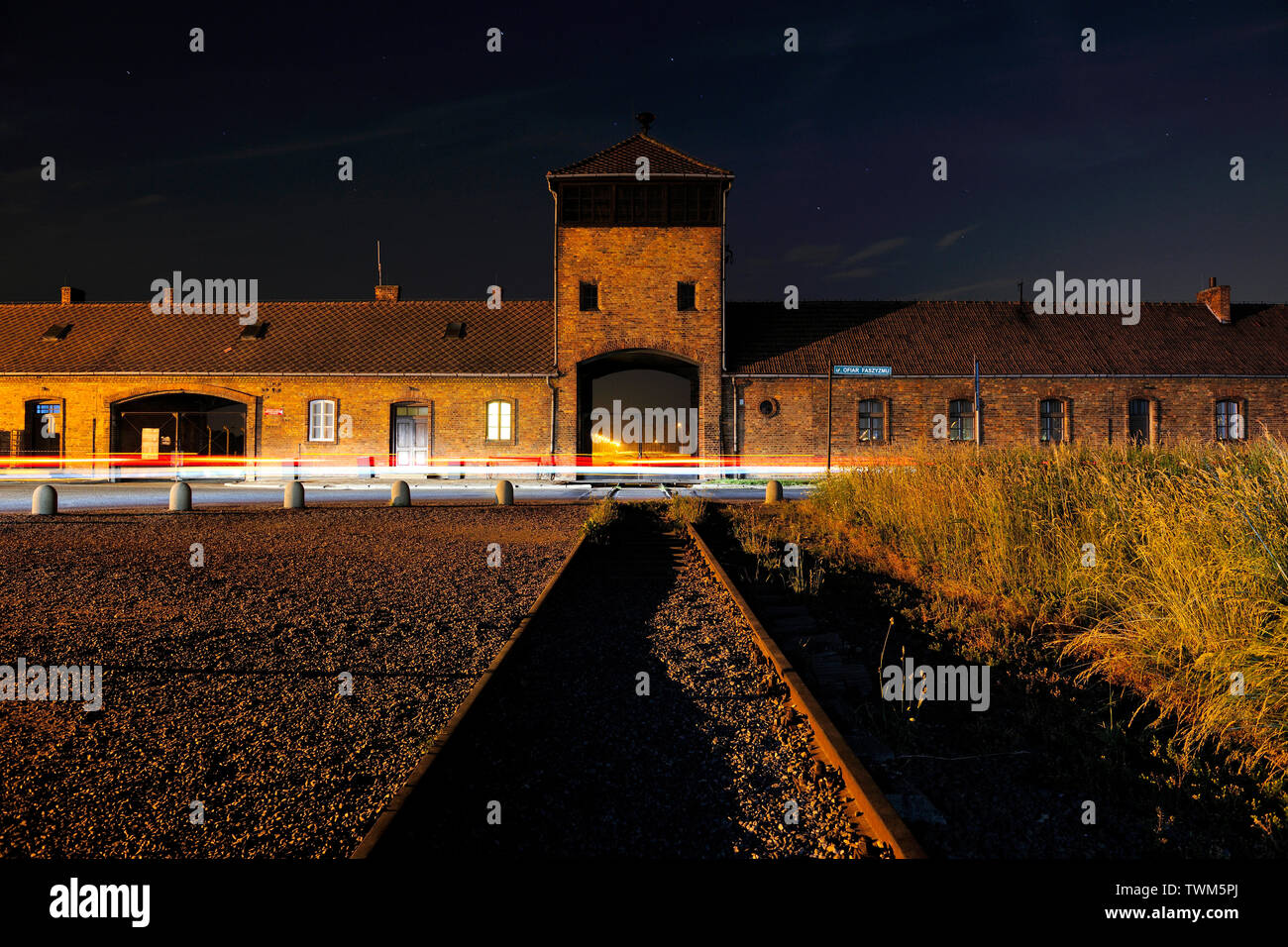 Auschwitz II – Birkenau Brzezinka,german death camp, german, concentration camp, poland, concentration camp,German mass extermination, Oświecim, Stock Photo