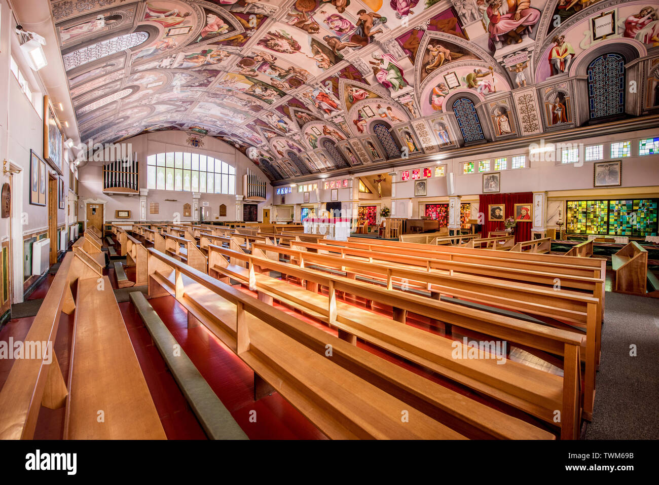 The 2 3 Scale Sistine Chapel Ceiling Painted By Gary Bevans