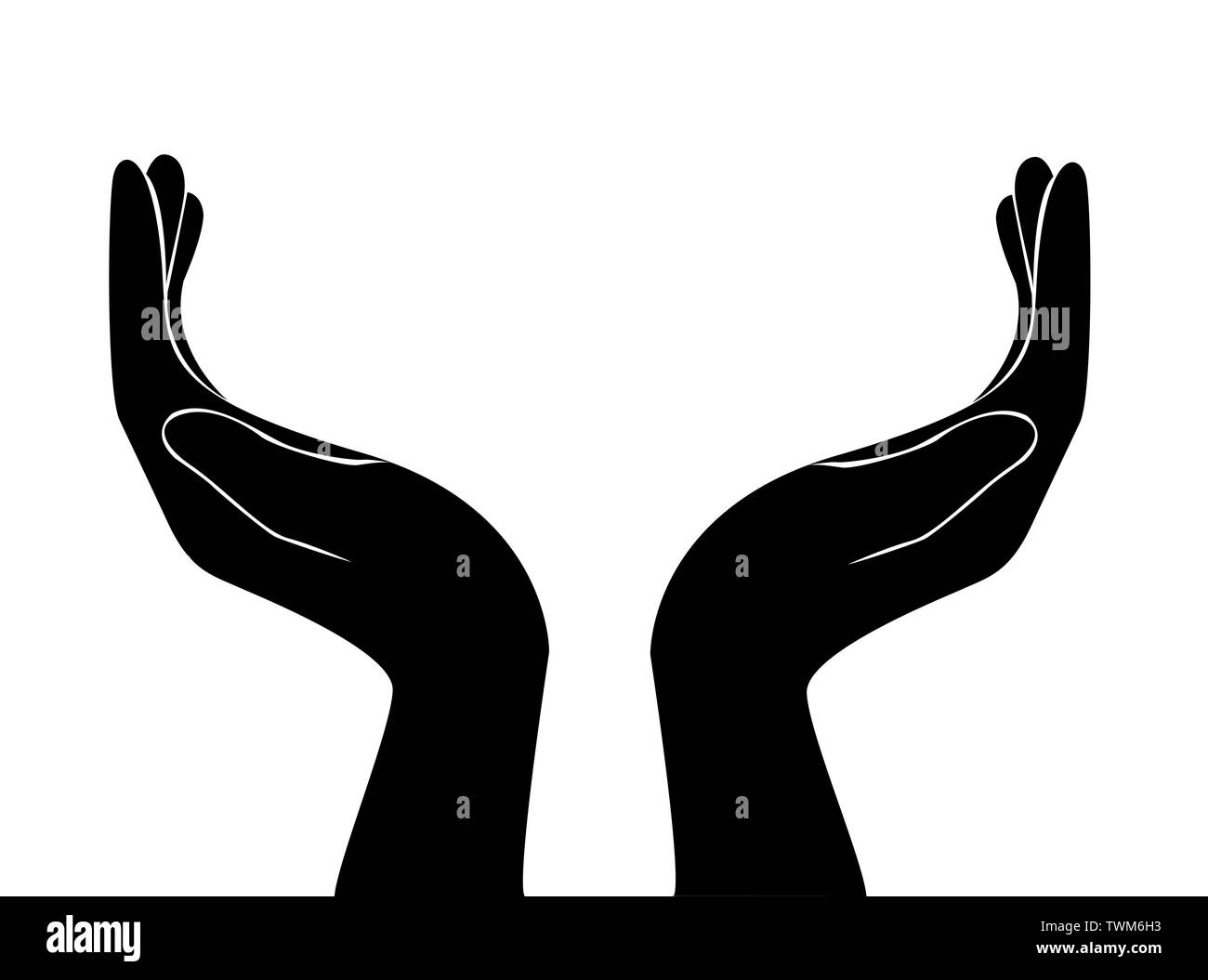 hand holding , hand present Stock Photo - Alamy