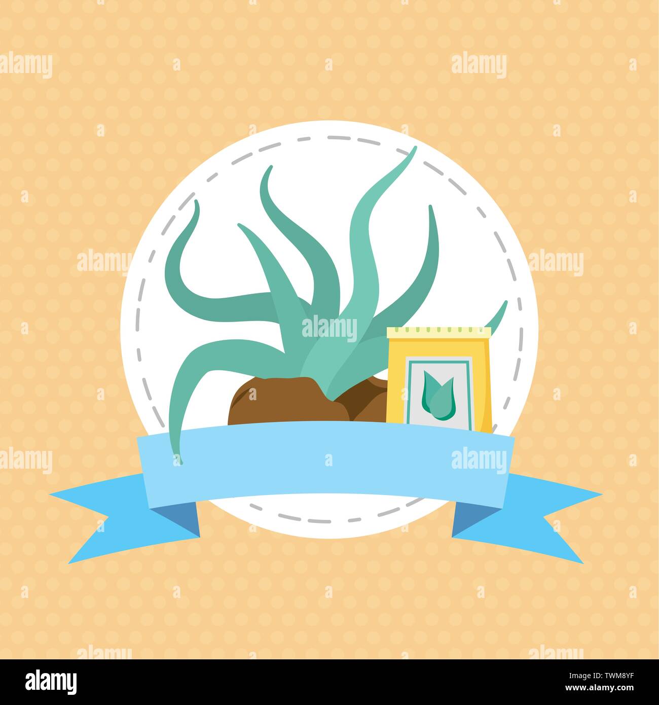 plants decoration gardening flat design Stock Vector Image & Art - Alamy