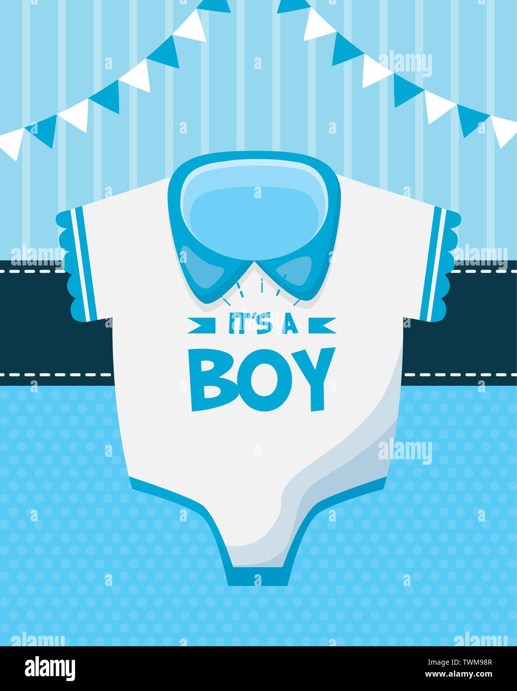 boy decoration baby shower card Stock Vector Image & Art - Alamy