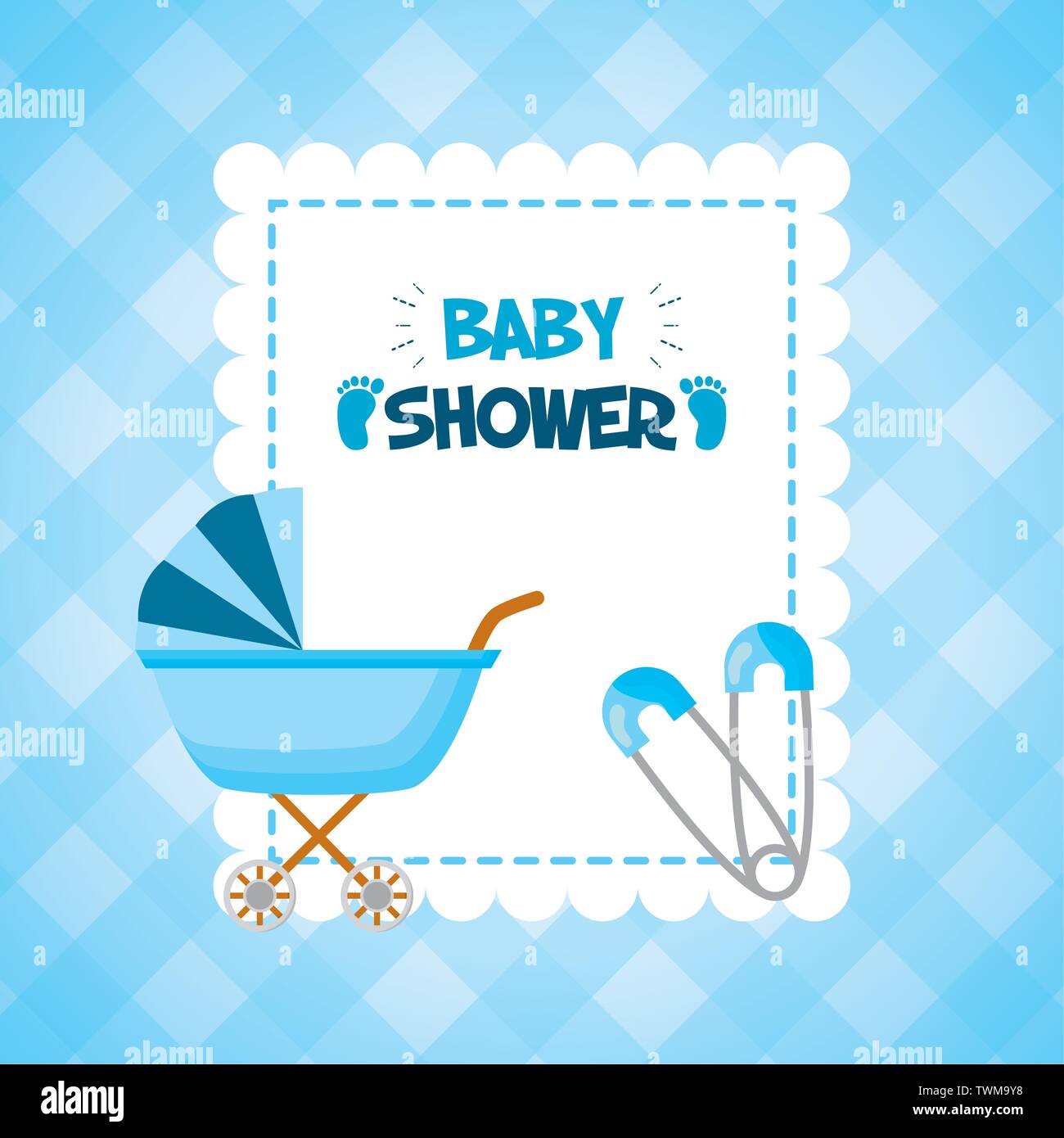 boy decoration baby shower card Stock Vector Image & Art - Alamy