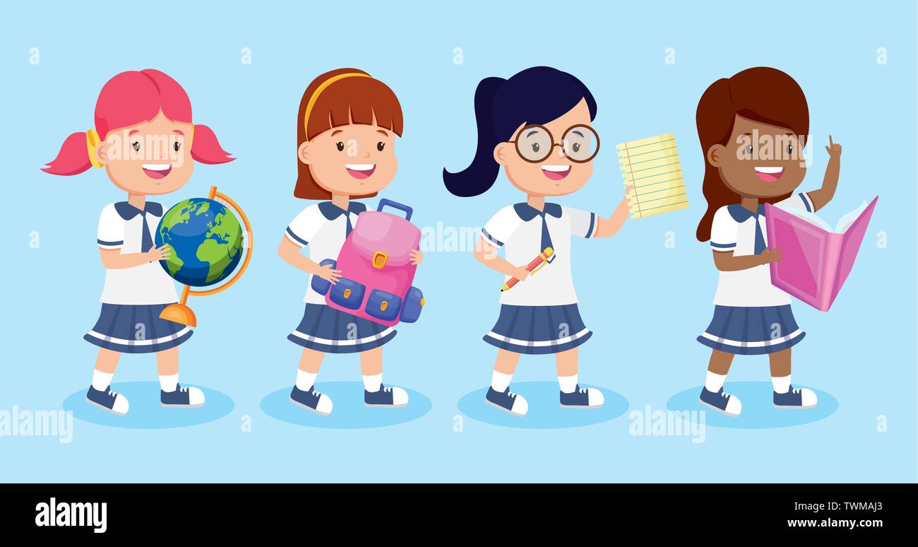 kids back to school Stock Vector Image & Art - Alamy