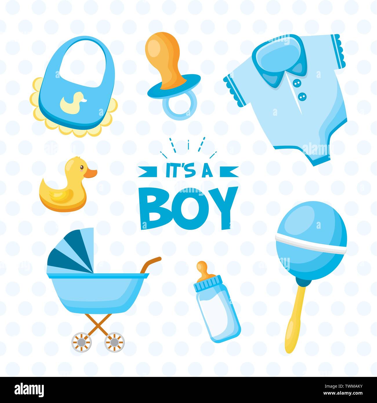boy decoration baby shower card Stock Vector Image & Art - Alamy