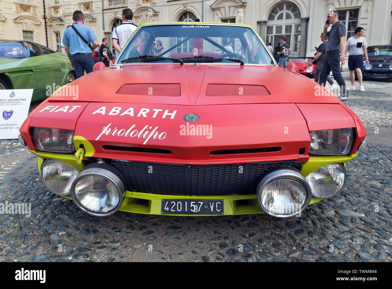 Fiat Abarth X1/9 prototype. Torino,Valentino castle, motor show 2019 Stock Photo