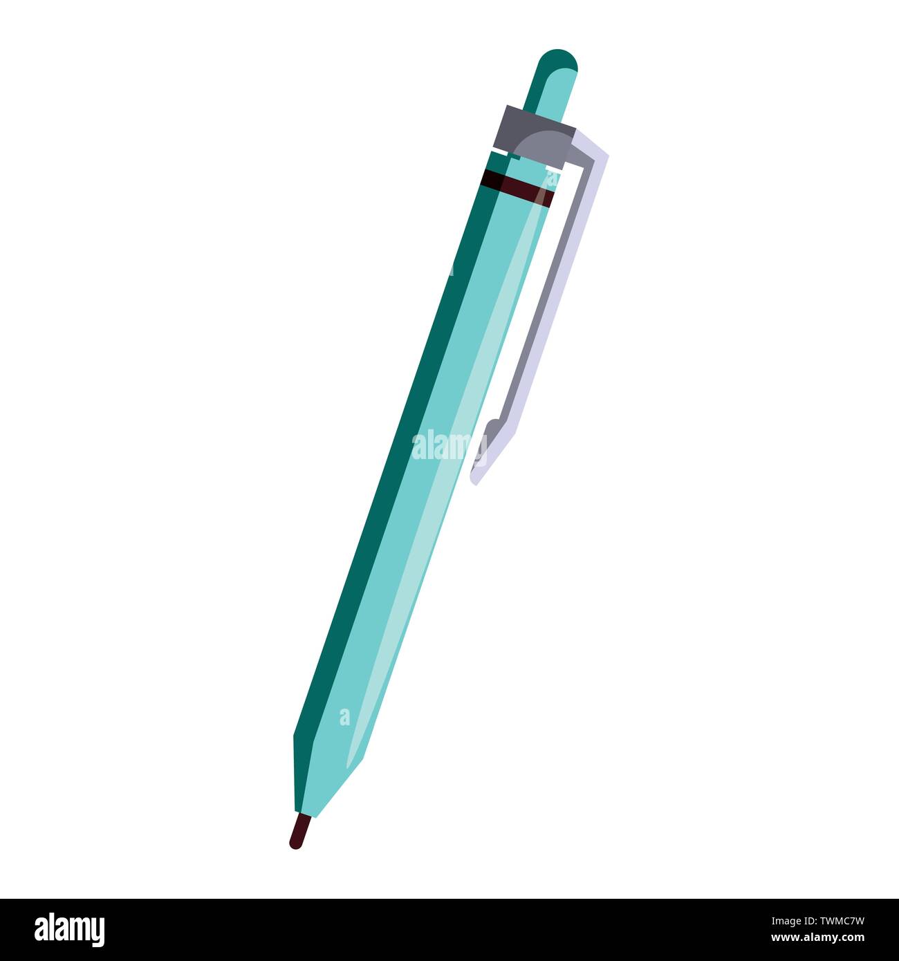 Office pen ballpoint isolated symbol Stock Vector Image & Art - Alamy