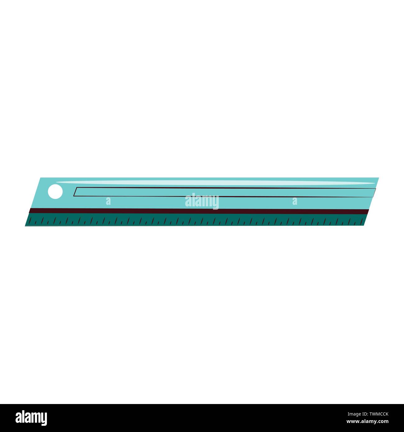 Ruler measurement utensil isolated symbol Stock Vector Image & Art - Alamy