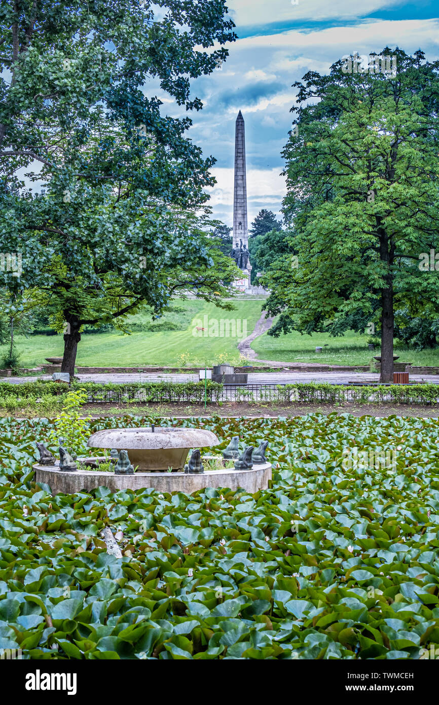 Water lily pond, Borisova Gradina (Boris' Garden), the oldest and best ...