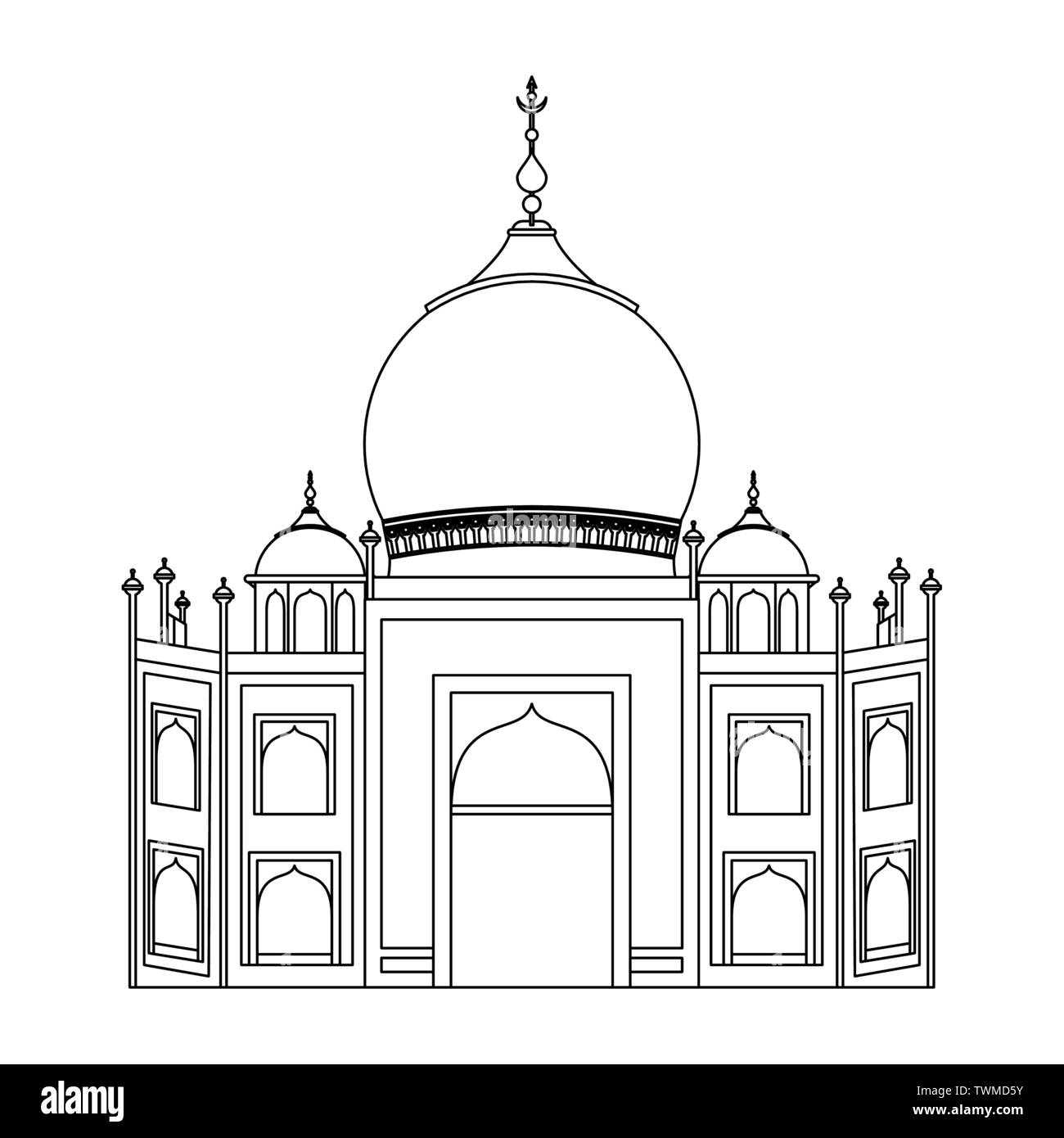 Featured image of post Taj Mahal Clipart Black And White Please use and share these clipart pictures with your friends