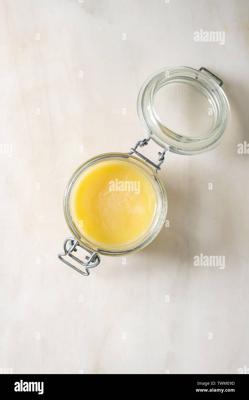 Melted ghee butter Stock Photo Alamy