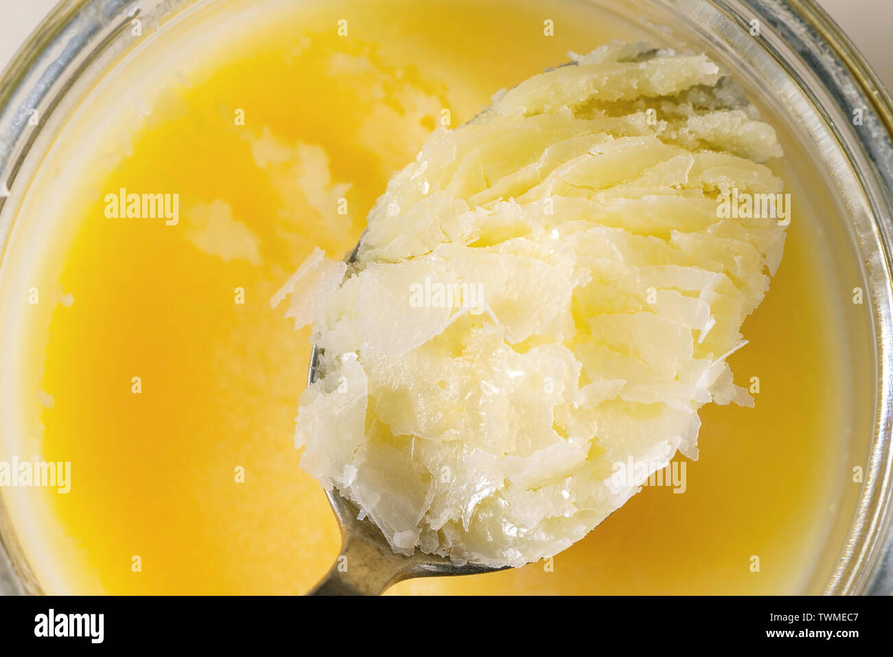 Melted ghee butter Stock Photo Alamy