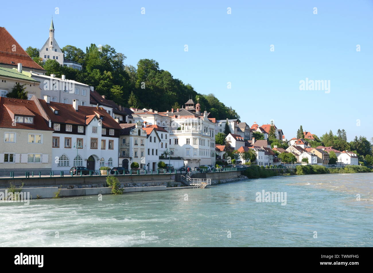 Steyrdorf In The Historic Town Of Steyr Upper Austria Stock Photo