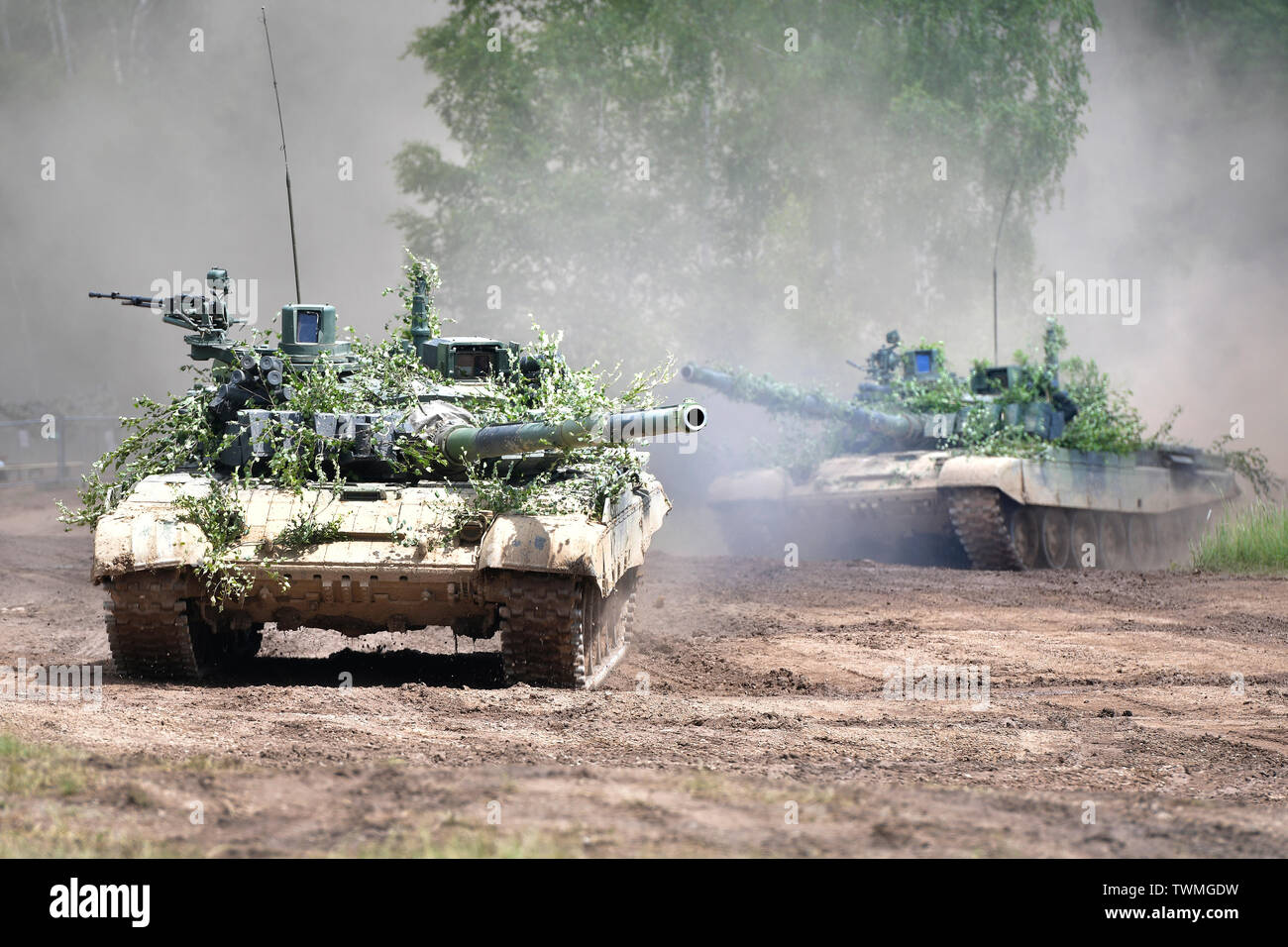 Strasice Czech Republic 21st June 19 Czech Army S Tank T 72m4cz Was Presented During The Ground Force Day Bahna 19 Presentation Of Military Equipment And Activities At Former Brdy Military Training Grounds In