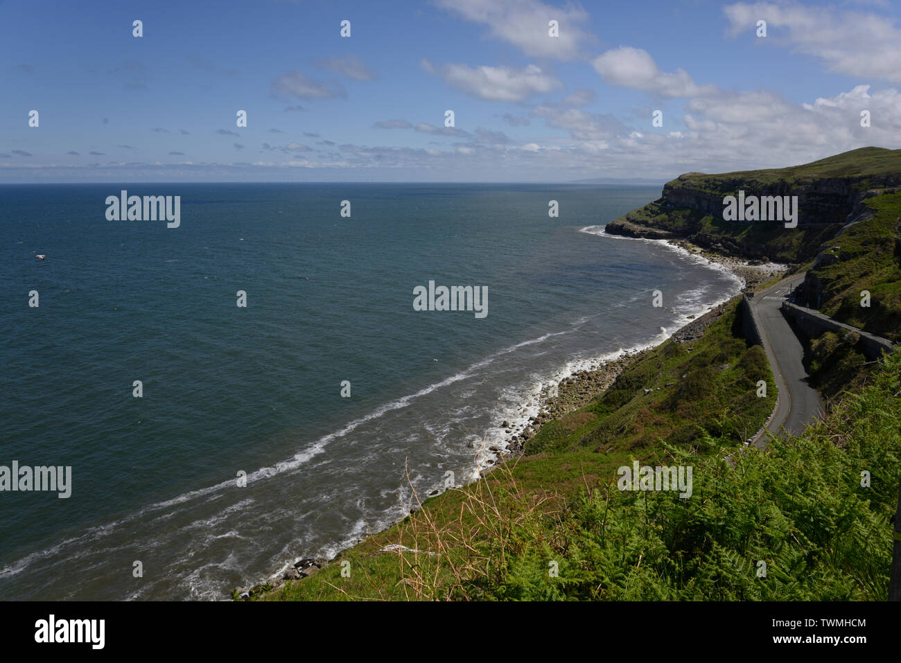 Great Orme and all it's magnificent cliff views. Stock Photo