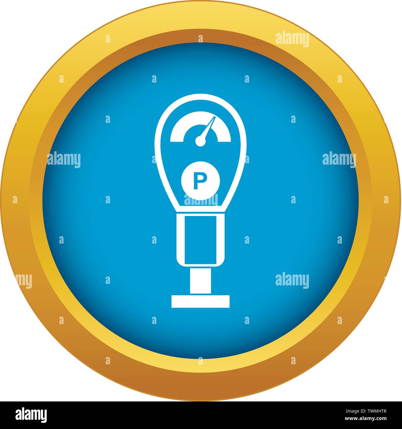 Parking meters icon blue vector isolated Stock Vector Image & Art - Alamy