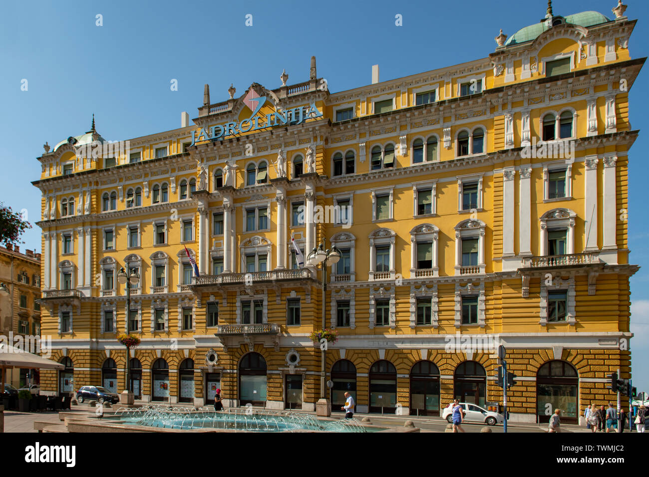 Jadrolinija Hotel, Rijeka, Croatia Stock Photo