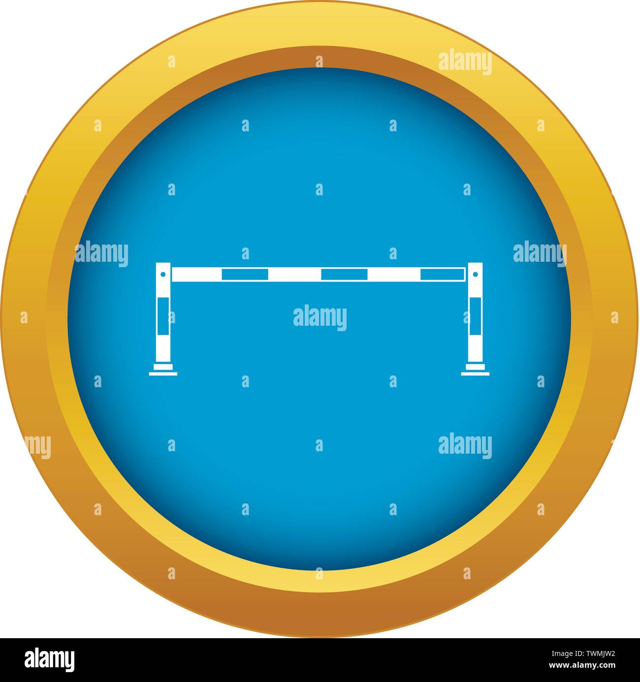 Traffic barrier icon blue vector isolated Stock Vector Image & Art - Alamy